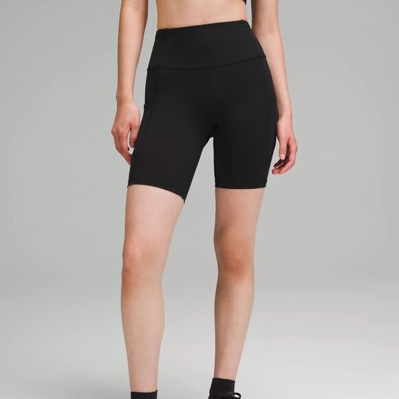Lululemon Fast and Free High Rise Short 8" in Black - Picture 2 of 8